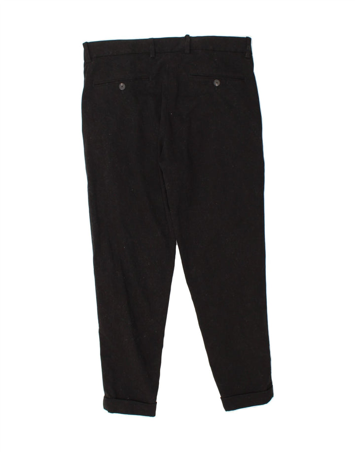JACK & JONES Mens Slim Chino Trousers W32 L26 Black Cotton Vintage Jack & Jones and Second-Hand Jack & Jones from Messina Hembry 