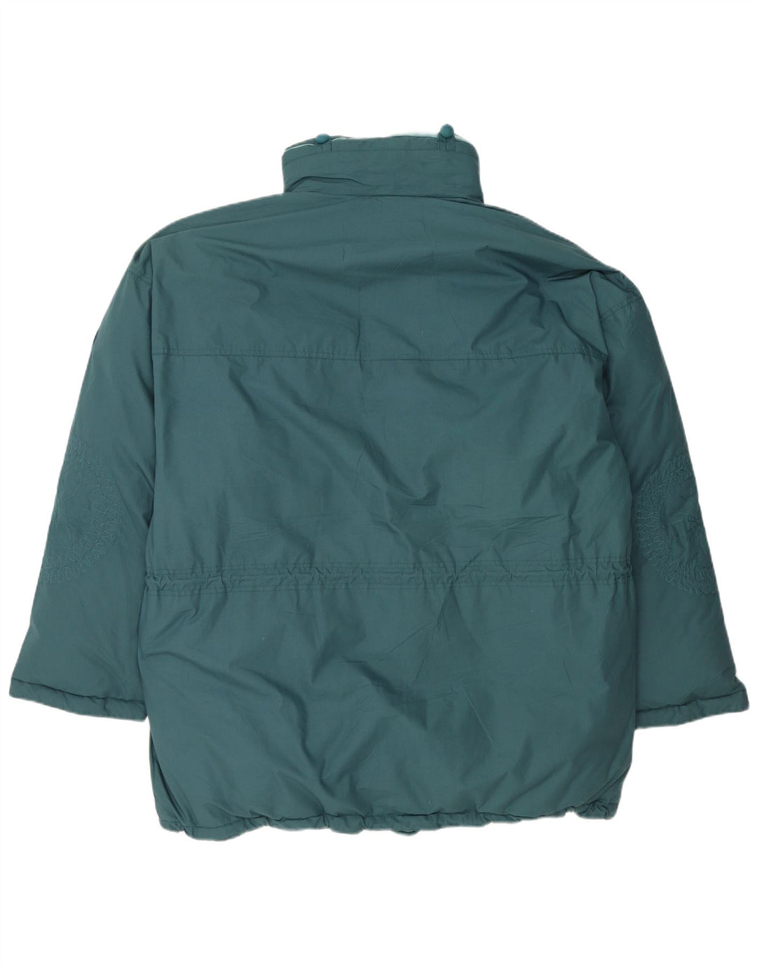 Jaqueta feminina acolchoada com capuz grande DIADORA Reino Unido 16 grande azul floral