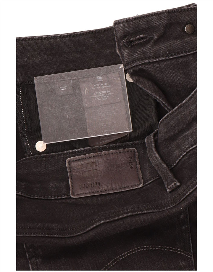 Jeans skinny feminino G-Star W30 L34 poliéster preto
