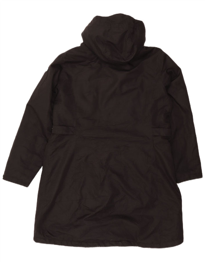 Casaco corta-vento feminino com capuz Killtec UK 16 grande poliéster preto