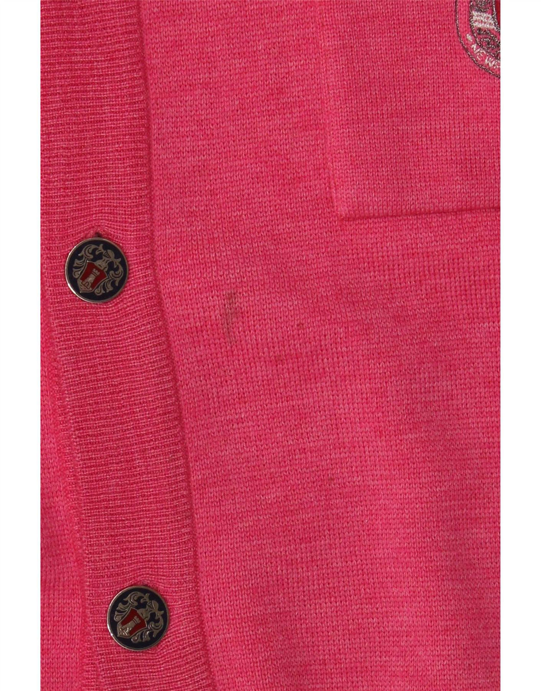 Suéter cardigã masculino vintage 2XL rosa