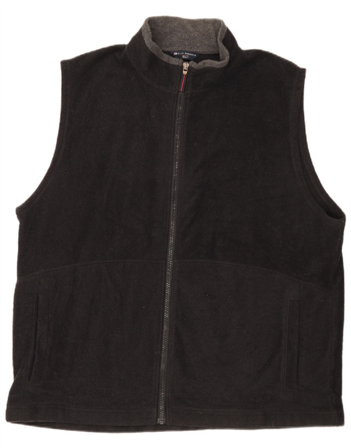 Jaqueta de lã masculina Marks & Spencer Reino Unido 44 2XL poliéster preto