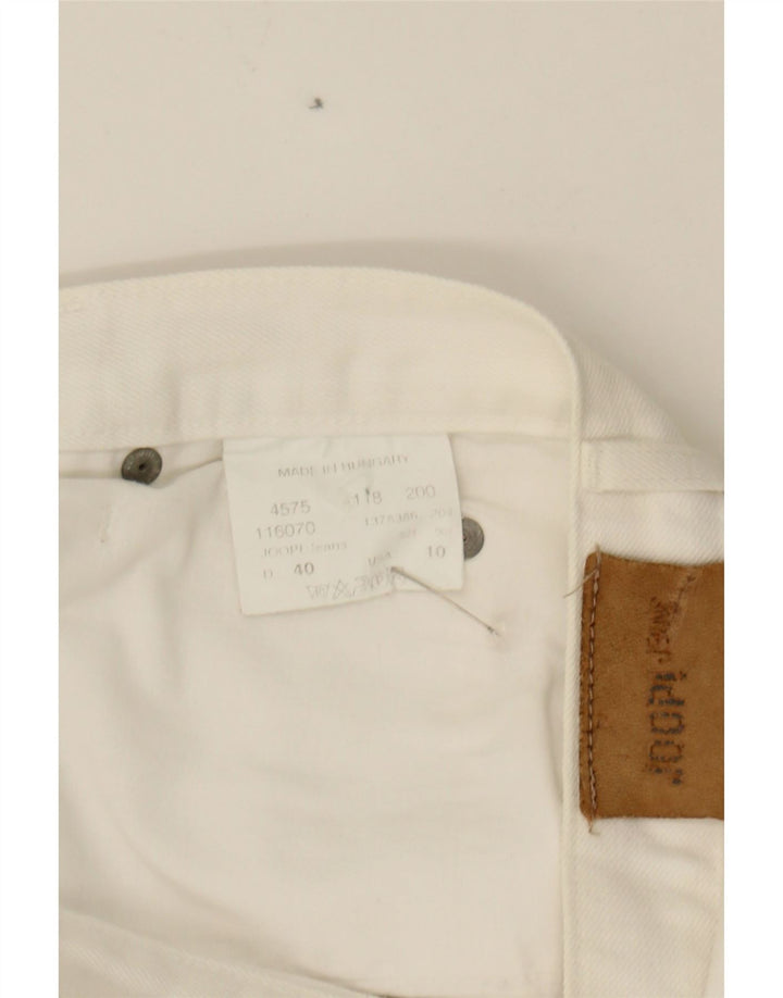 JOOP Womens Bootcut Jeans US 10 Large W32 L30 White Cotton Vintage Joop and Second-Hand Joop from Messina Hembry 