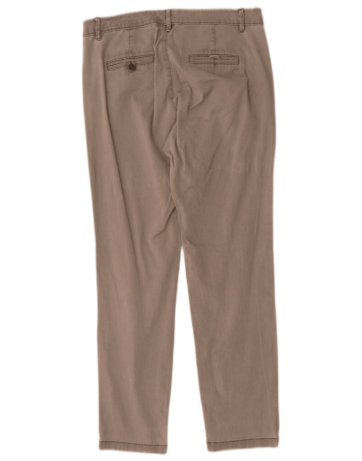 Calça chino reta feminina Benetton W30 L27 cinza
