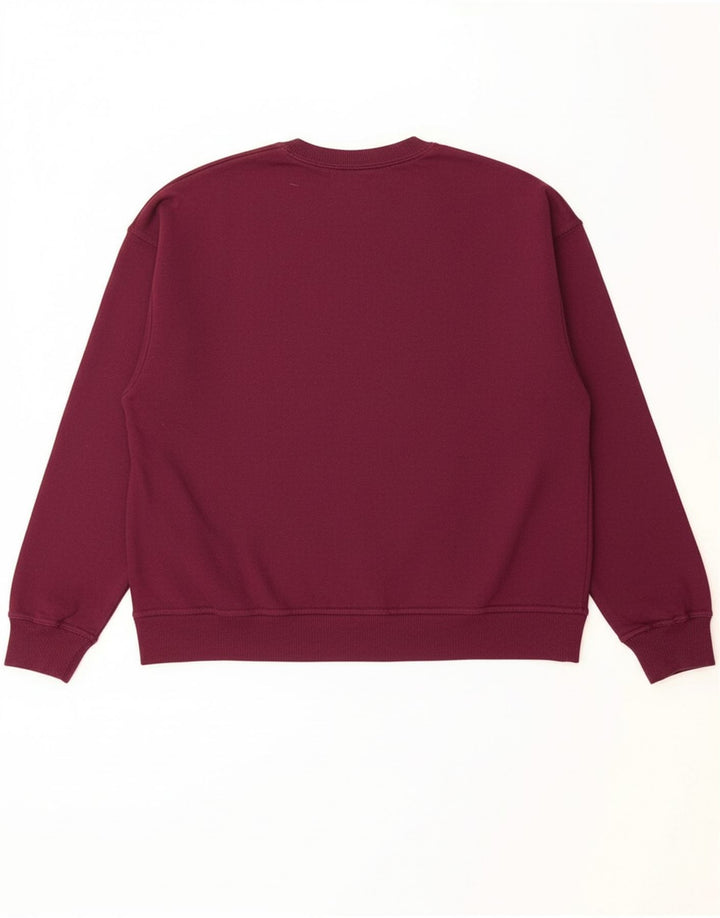 CHAMPION moletom feminino jumper UK 14 médio marrom algodão
