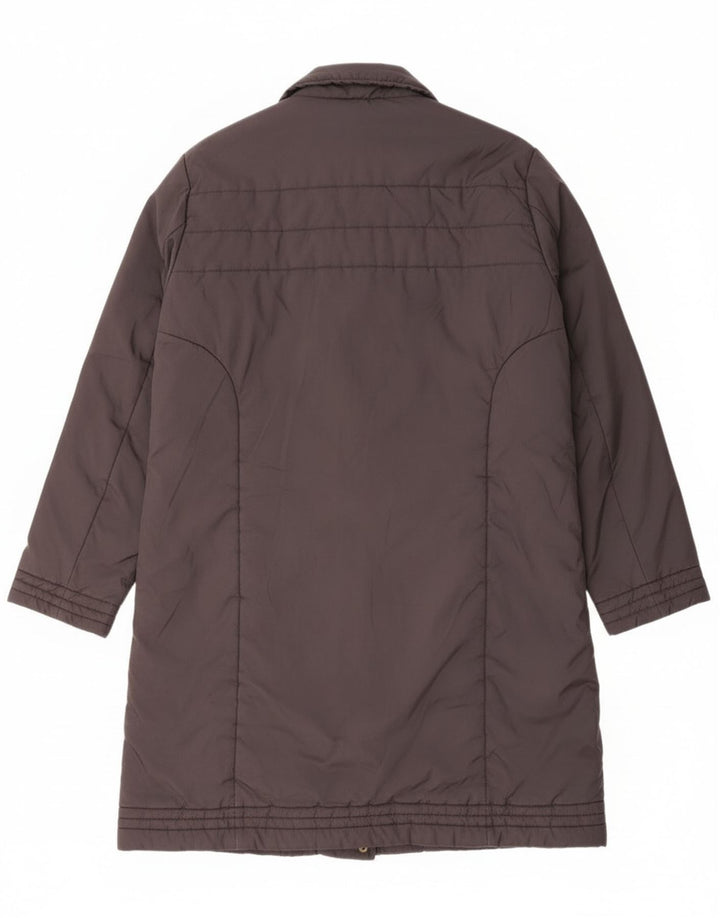 Casaco acolchoado feminino Adidas UK 16 grande cinza poliamida