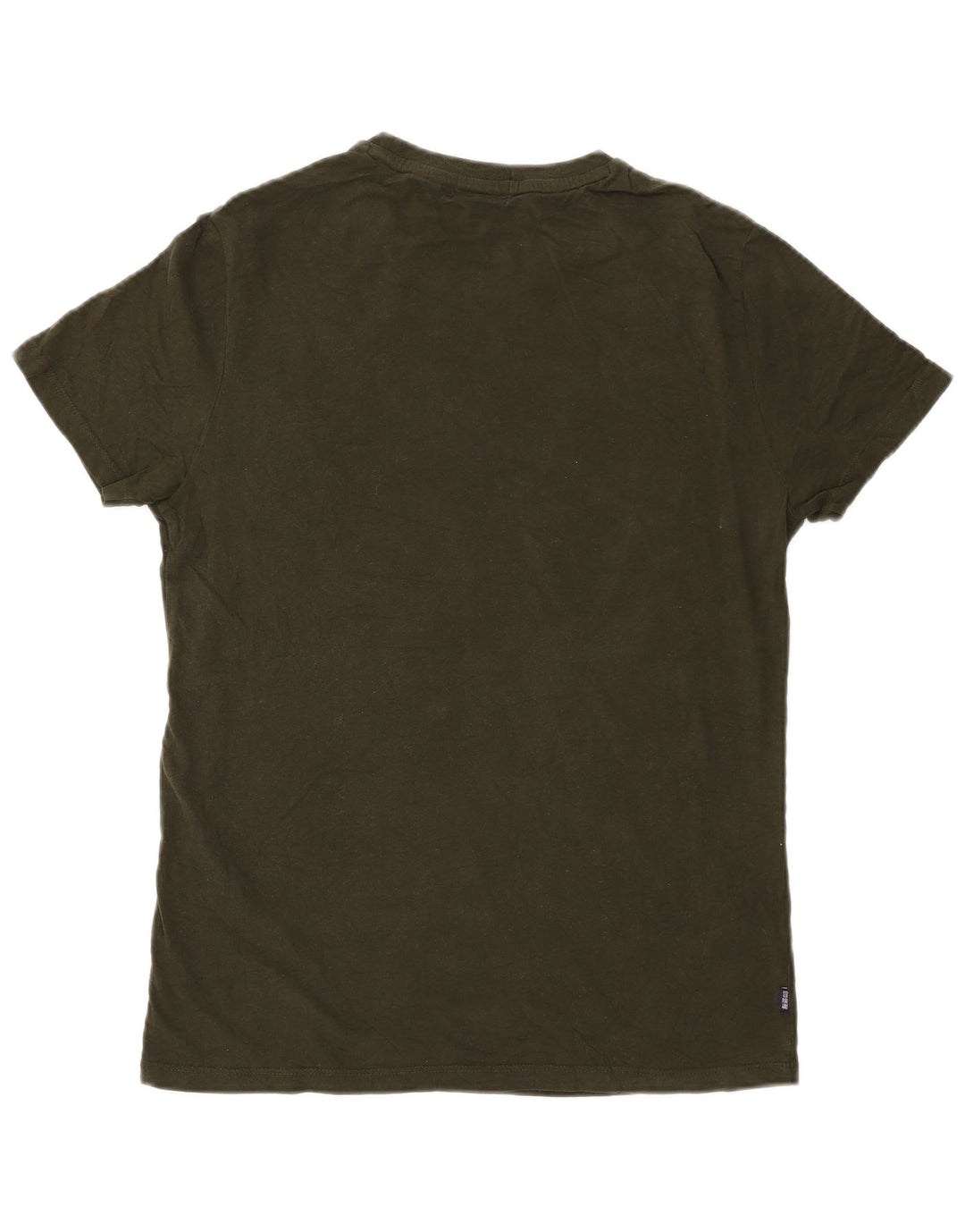 Camiseta masculina Superdry Top médio algodão verde