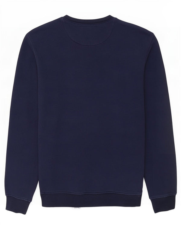 Lyle & Scott moletom masculino jumper pequeno algodão azul marinho