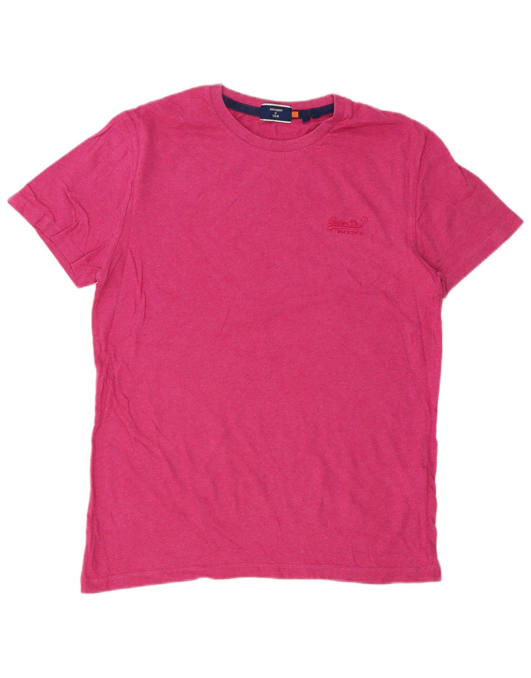 Camiseta masculina Superdry Top médio algodão rosa