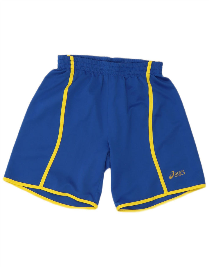 Asics Mens Sport Shorts Grande Azul Colourblock Poliéster