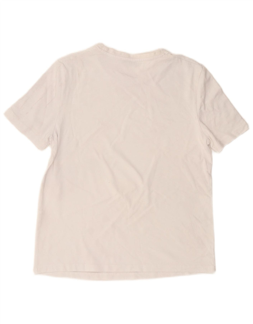 Camiseta feminina Zara UK 14 algodão branco médio