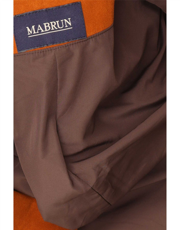 Jaqueta utilitária masculina Mabrun IT 48 algodão marrom médio