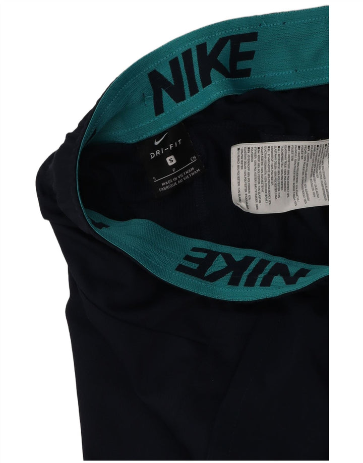 Shorts esportivos gráficos masculinos Nike Dri Fit pequenos poliéster azul marinho