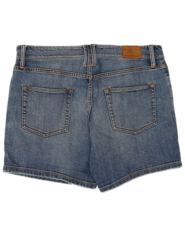 Shorts jeans BRIT feminino Burberry W27 pequeno algodão azul