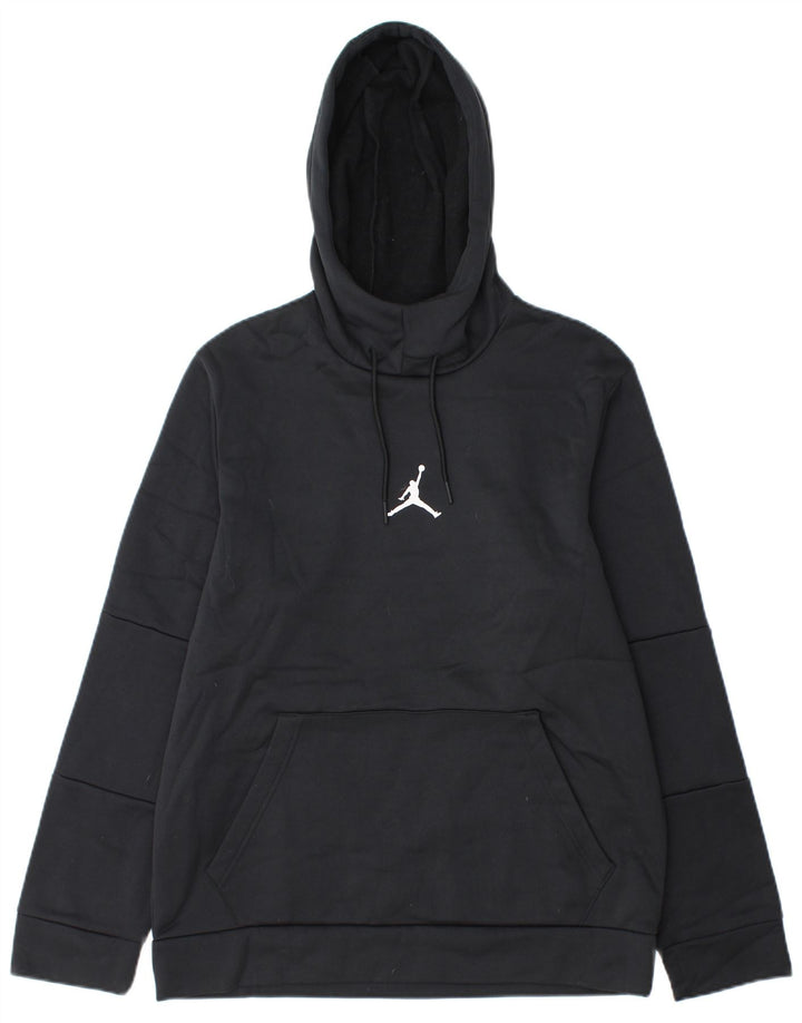 Jordan Mens Standard Fit Hoodie Jumper Pequeno Poliéster Preto