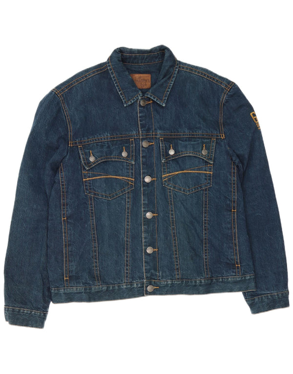 Jaqueta jeans masculina Tom Tailor UK 44 2XL algodão azul