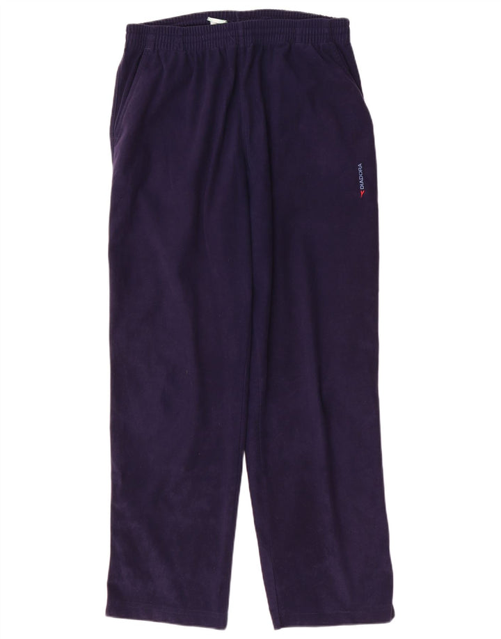Calça de treino masculina DIADORA UK 40 poliéster azul marinho médio