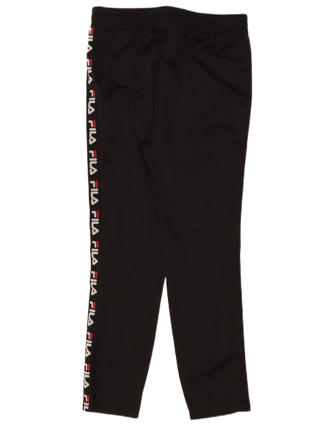 Fila Mens Graphic Calças de treino pequeno poliéster preto