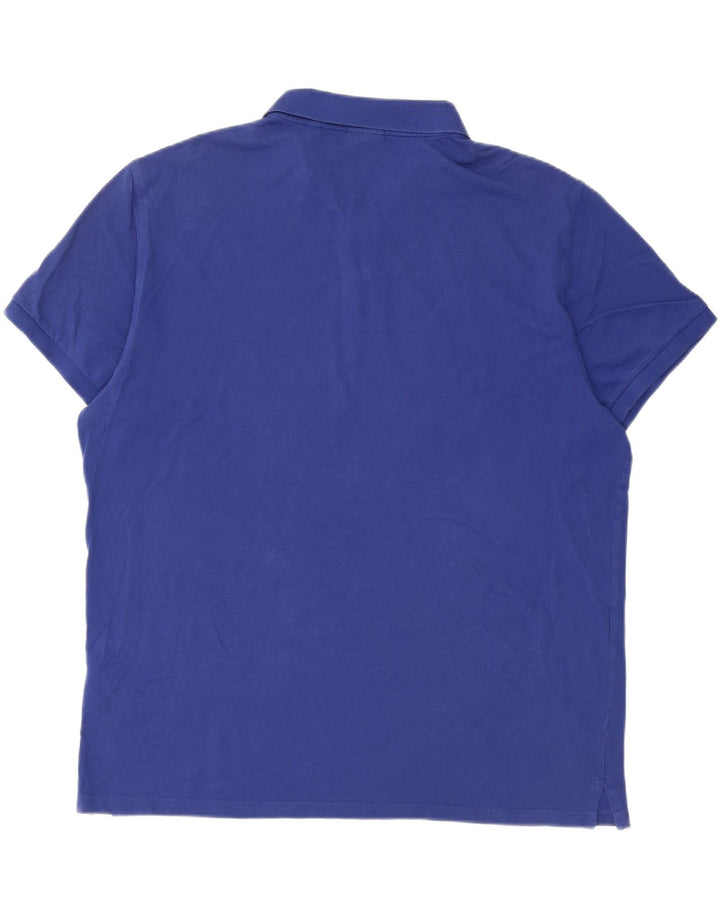 Camisa polo masculina regular Gant 4XL algodão azul