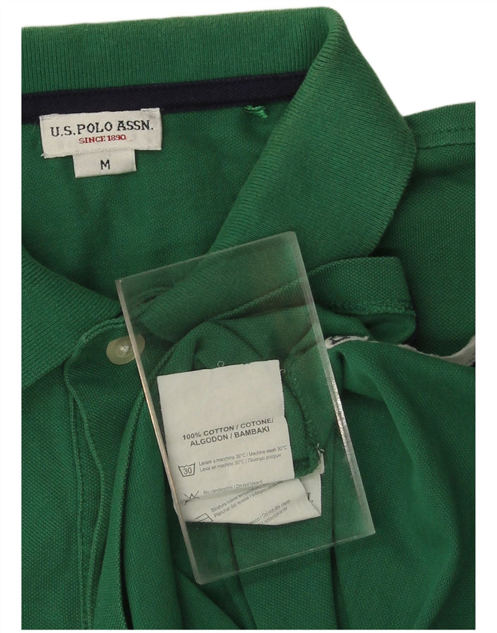 ASSN POLO DOS EUA. Camisa Polo Masculina Algodão Verde Médio