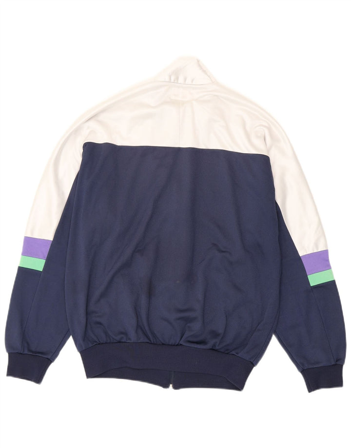 Asics Masculino Graphic Tracksuit Top Jacket IT 46 Pequeno Azul Marinho Colourblock