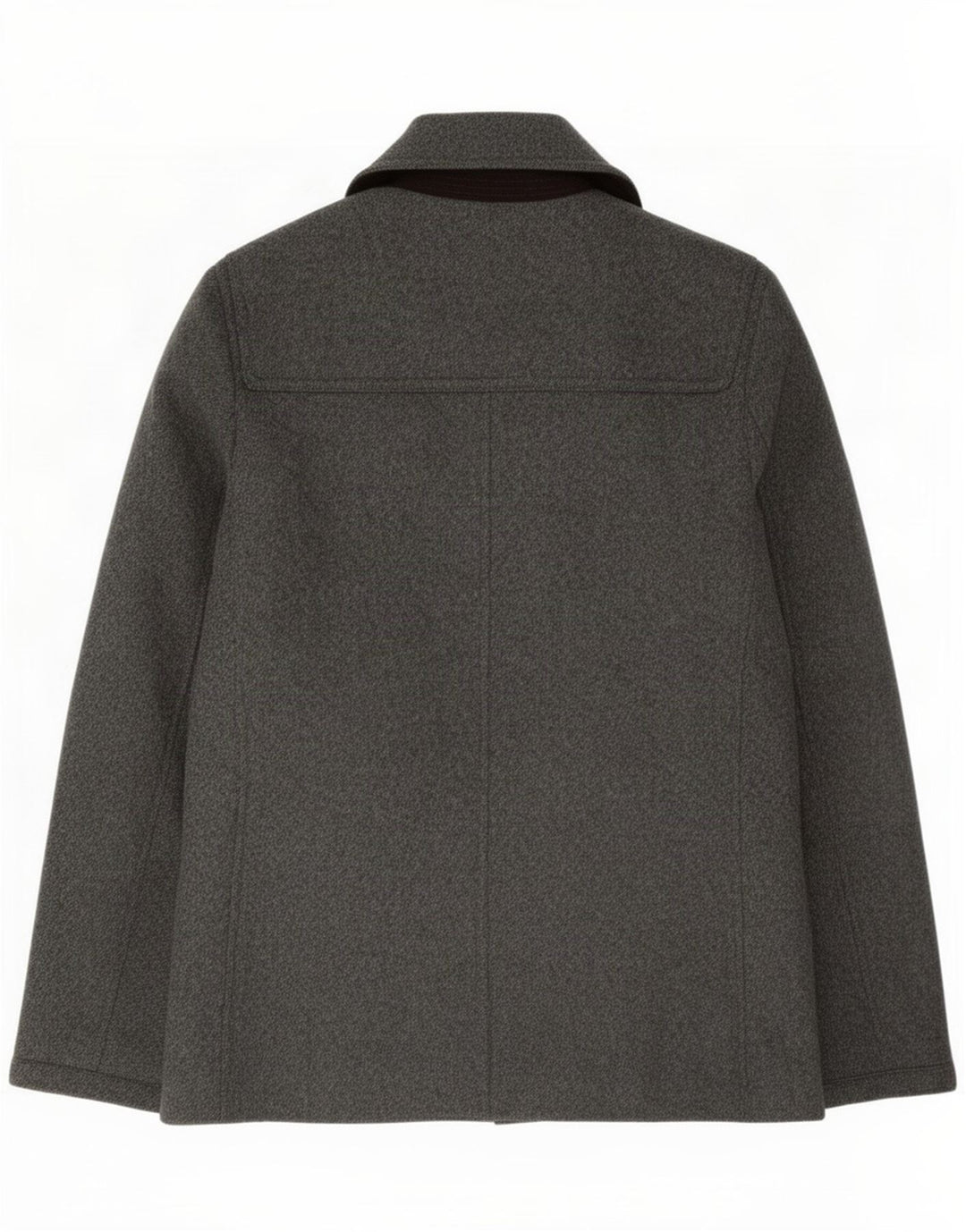 Ted Baker Mens Pea Coat Tamanho 3 Lã cinza médio