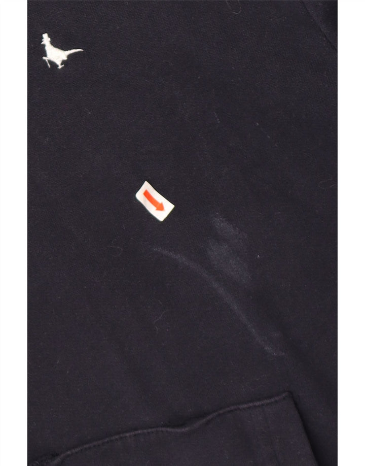 JACK WILLS Suéter masculino com capuz pequeno algodão azul marinho