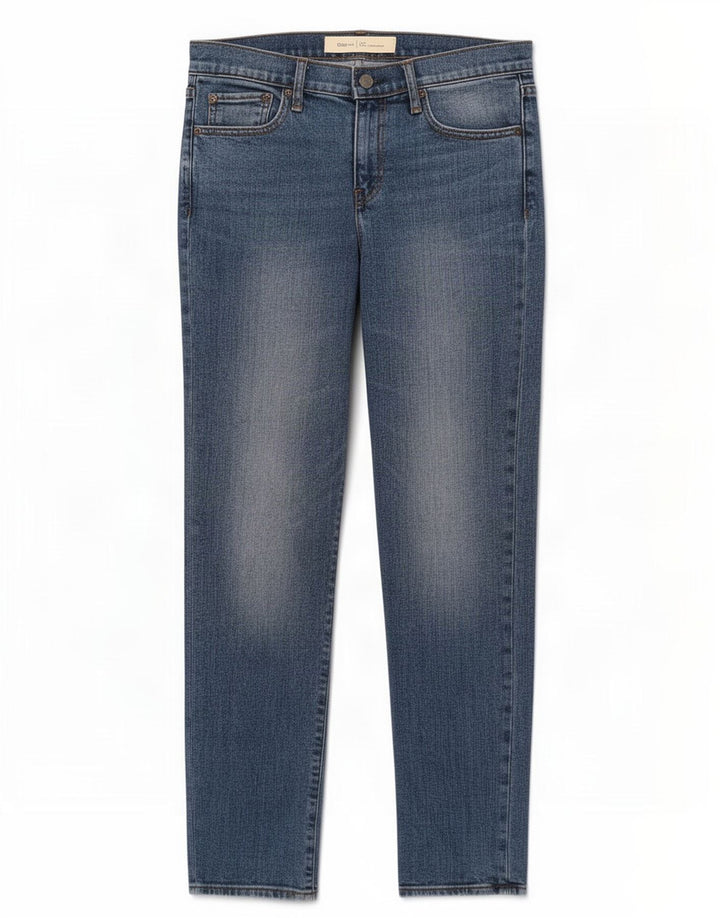 Jeans retos femininos Gap W28 L29 algodão azul