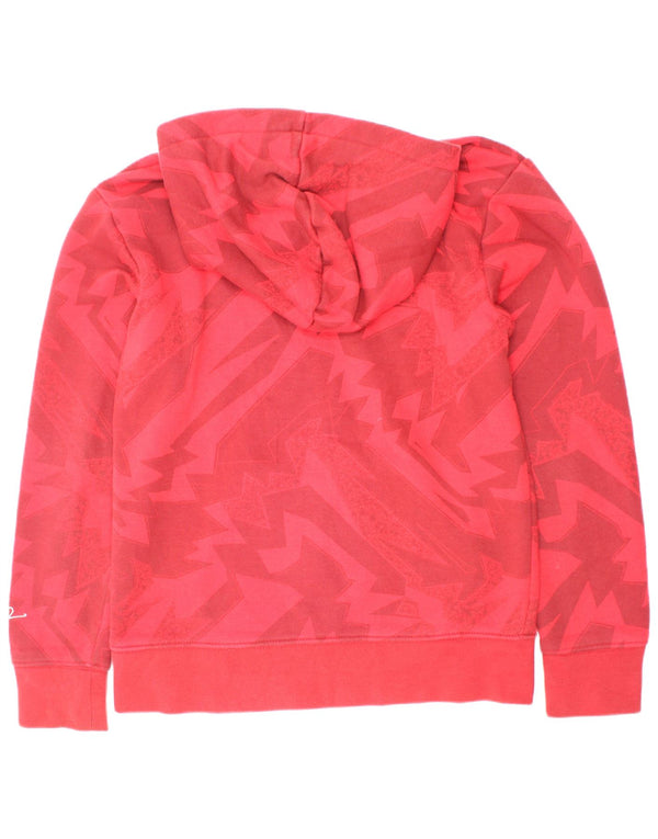 Jordan Boys Hoodie Jumper 10-11 Anos Médio Algodão Geométrico Vermelho