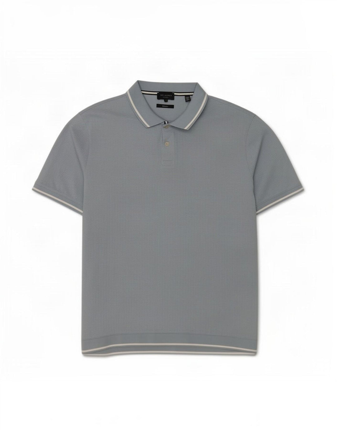 Camisa polo masculina regular Ted Baker tamanho 5 XL algodão azul