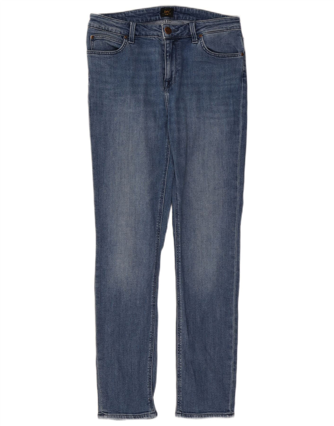 Lee Womens Elly Slim Jeans W30 L31 Azul Algodão