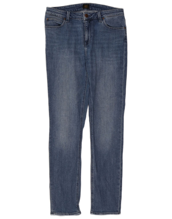 Lee Womens Elly Slim Jeans W30 L31 Azul Algodão