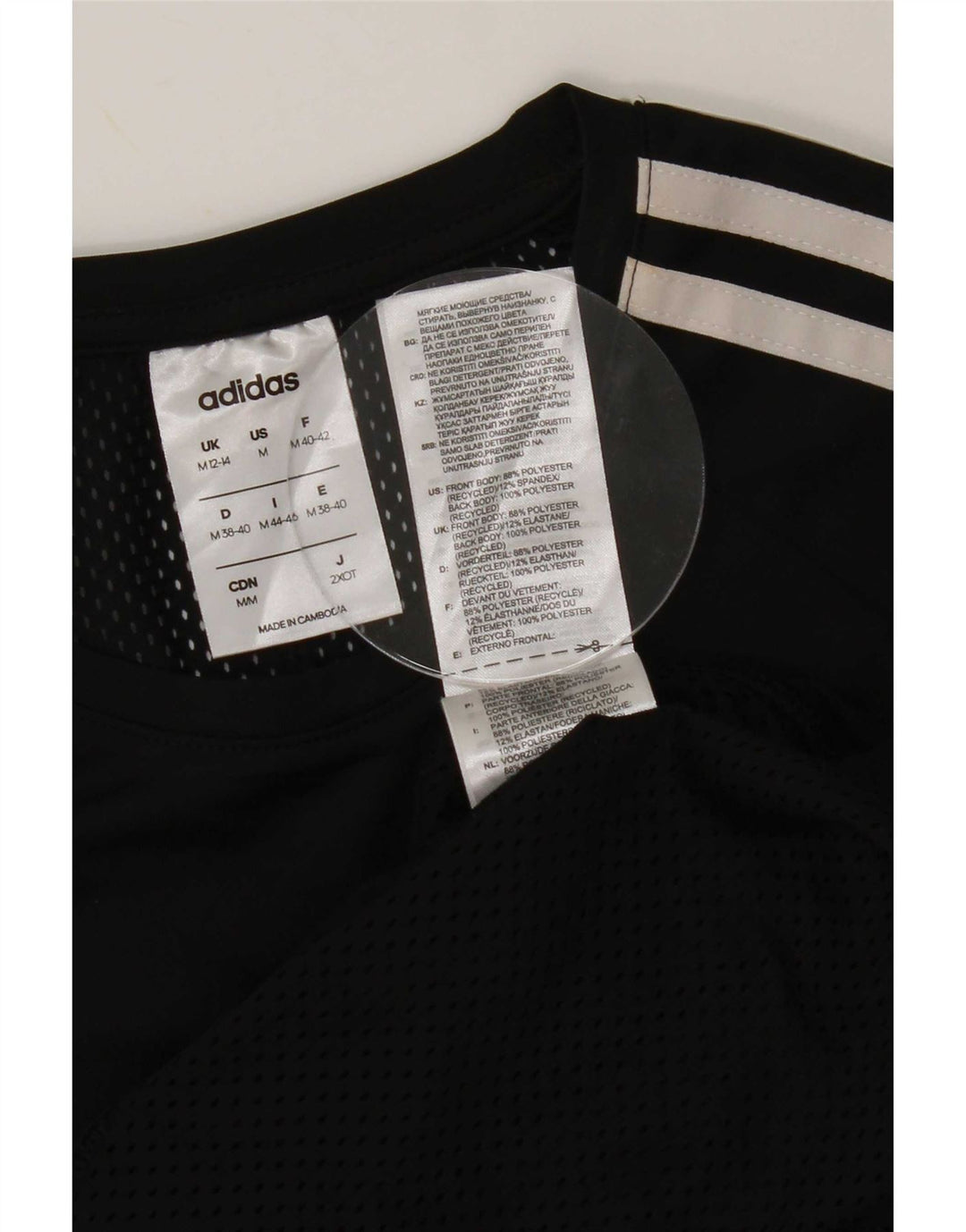 Camiseta Adidas Climalite Feminina Top UK 12/14 Médio Preto Poliéster