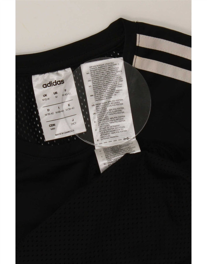 Camiseta Adidas Climalite Feminina Top UK 12/14 Médio Preto Poliéster