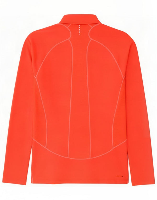 The North Face Womens Zip Neck Pullover Treino Top Reino Unido 14 Grande Vermelho