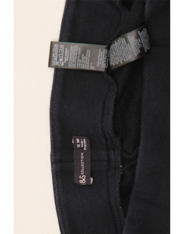 Leggings femininas Marks & Spencer UK 12 poliéster azul marinho médio