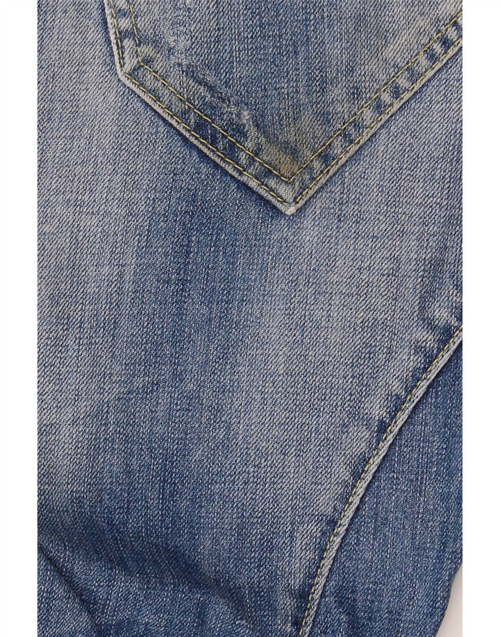 Calça jeans masculina cargo desgastada Jack & Jones W30 L25 azul