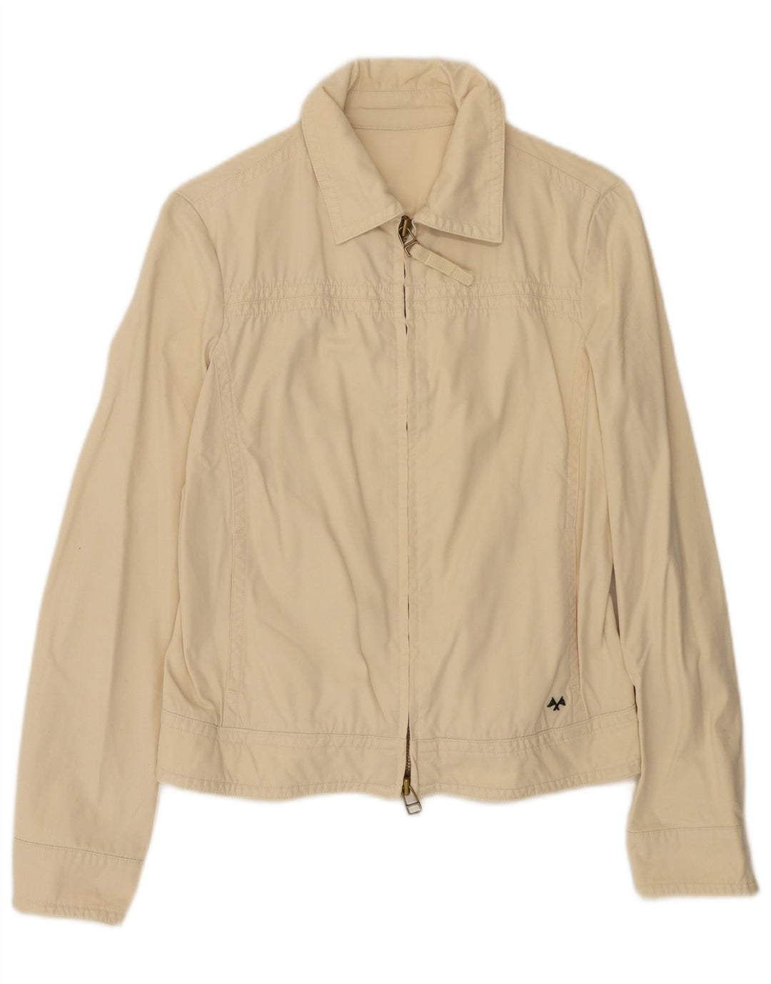 Jaqueta bomber feminina Burberry UK 14 algodão bege médio