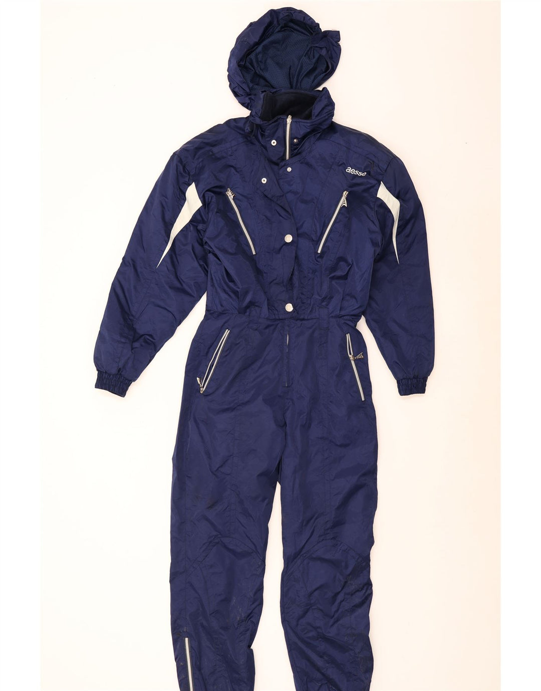 Aesse feminino agasalho completo EU 46 XL azul marinho colorblock