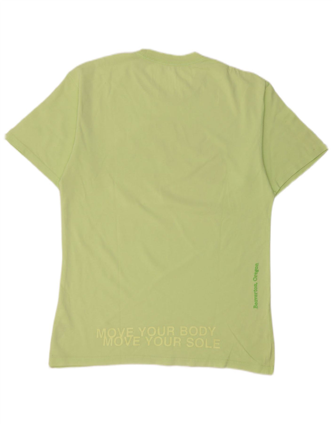Camiseta Nike masculina gráfica Top pequeno algodão verde