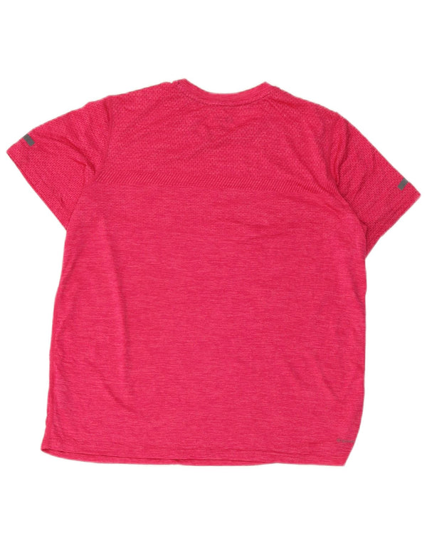 Camiseta Russell Athletic Boys Dri-Power Top 14-15 Anos XL Rosa Salpicado