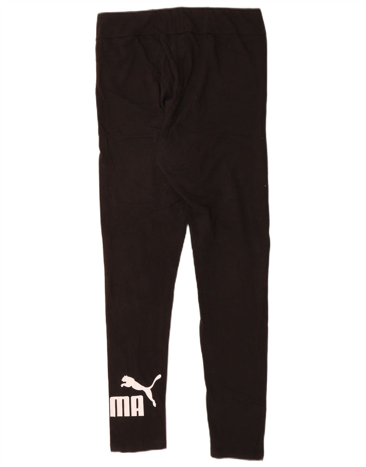 Leggings PUMA Feminino UK 14 Grande Algodão Preto