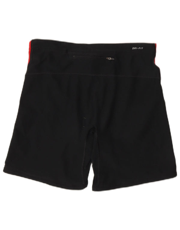Shorts esportivos femininos Nike Dri Fit UK 18 XL preto colorblock poliéster