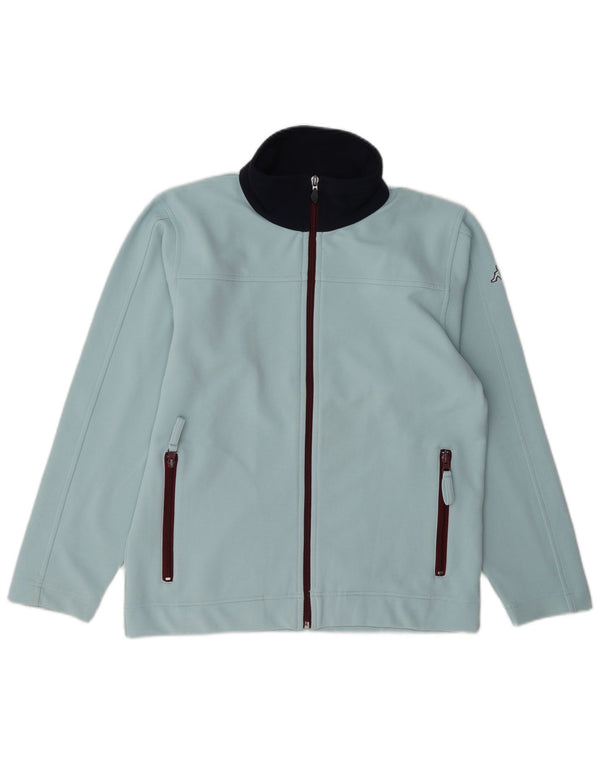 Kappa Womens Tracksuit Top Jacket UK 12 Medium Blue Colourblock Poliéster