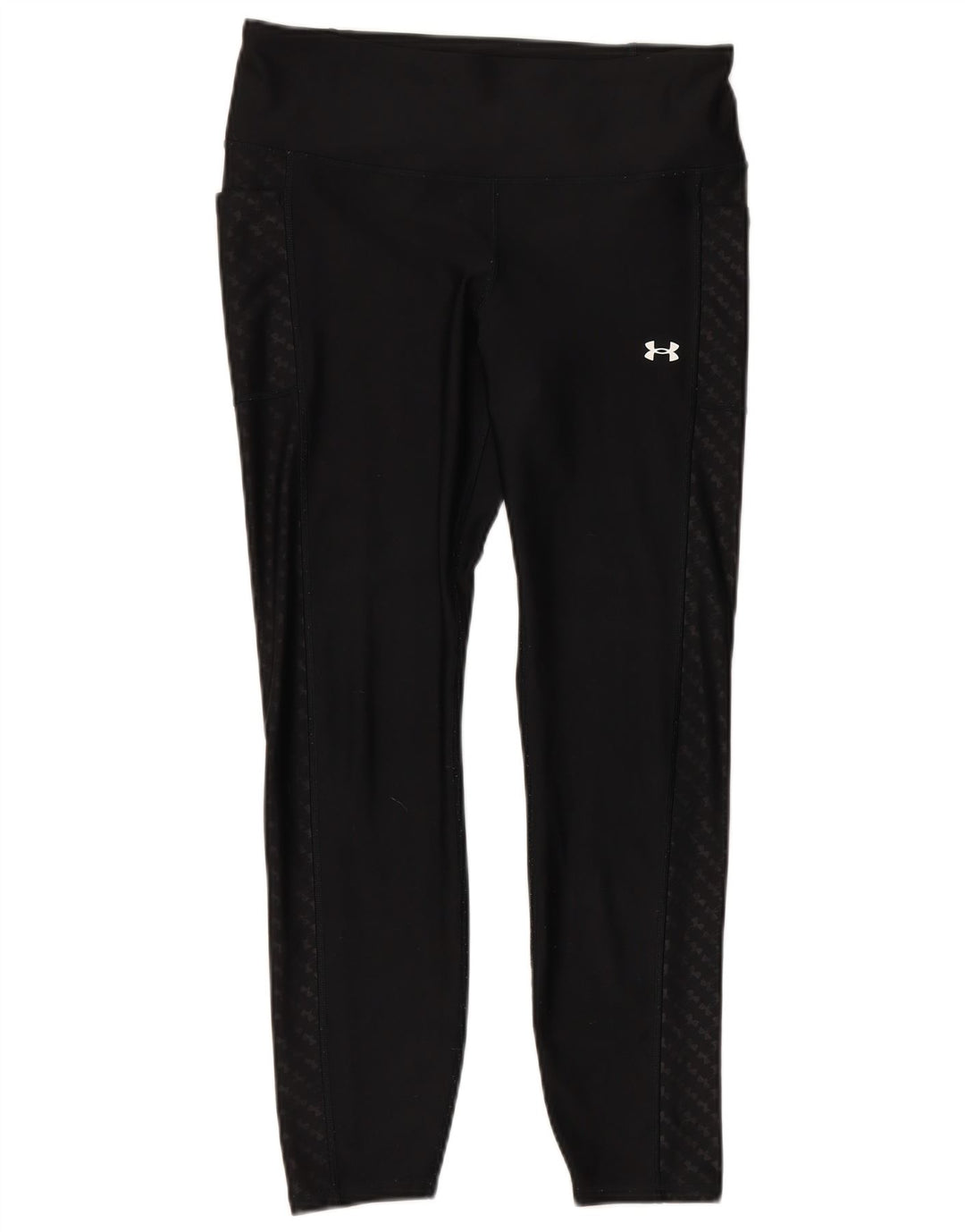 UNDER ARMOUR Leggings femininos grandes de poliéster preto