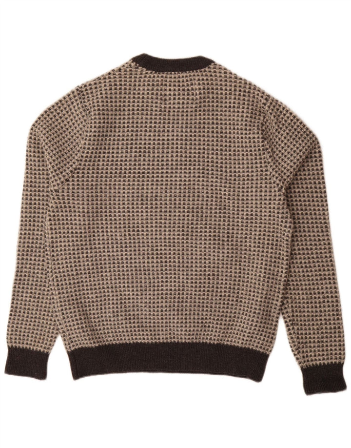 Suéter masculino Jack Wills com gola redonda XL de lã manchada cinza