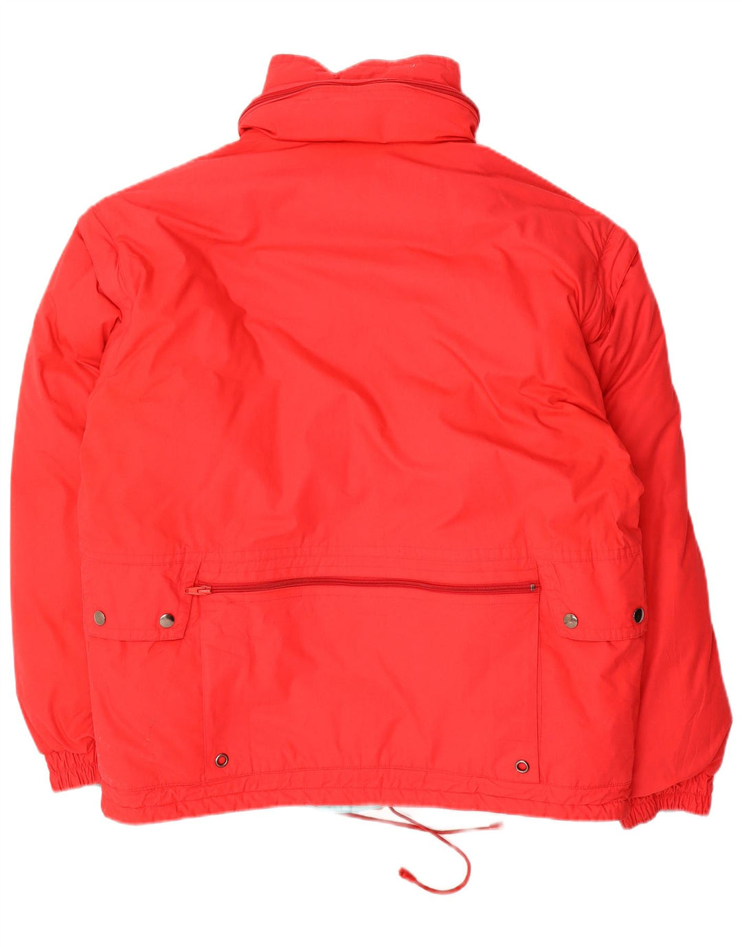 Jaqueta masculina vintage reversível com capuz UK 38 inverno multicolorido médio