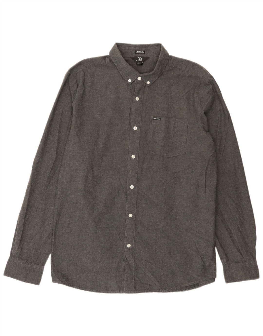 Camisa masculina Volcom Modern Fit XL cinza algodão