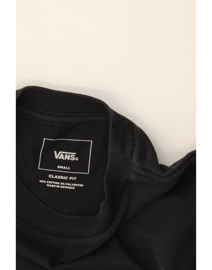 Camiseta masculina VANS Classic Fit Top pequeno cinza colorblock algodão