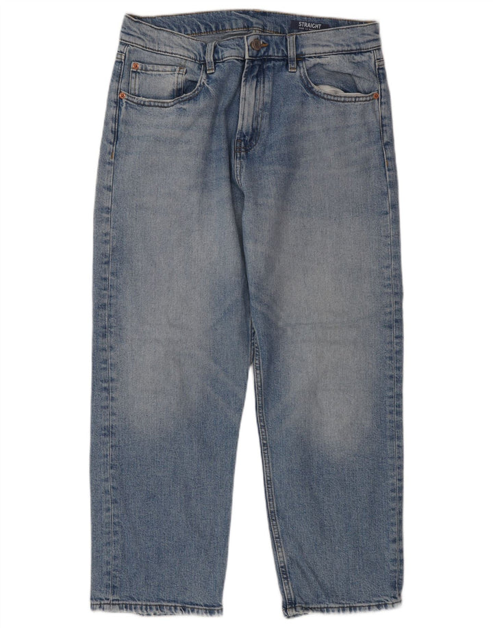 Jeans Marks & Spencer Regular Straight Feminino UK 12 Médio W30 L25 Azul